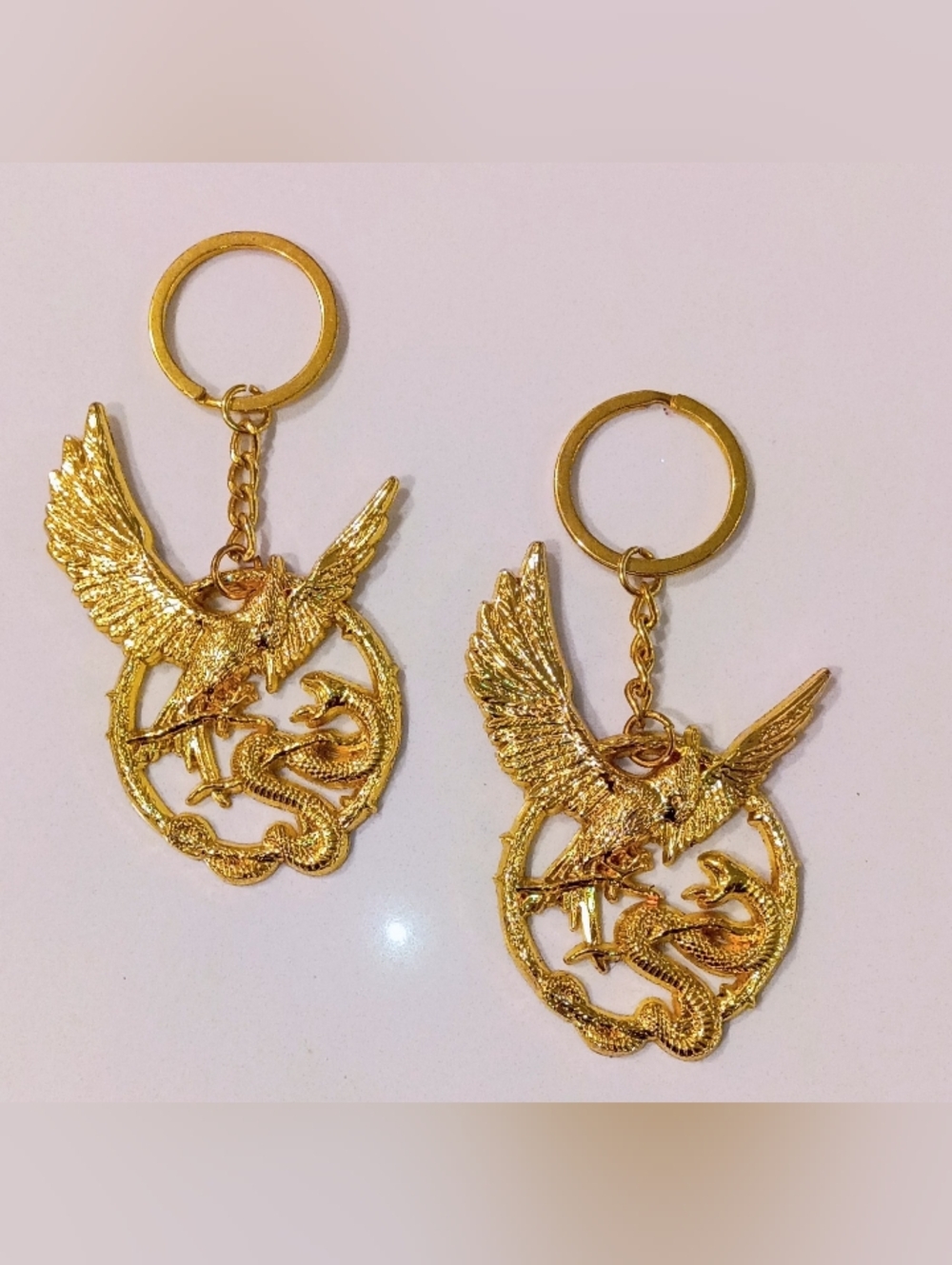 *Set Of 2* Official Lions Gate Films, Hunger Games Mockingjay Bird Keychains NEW
